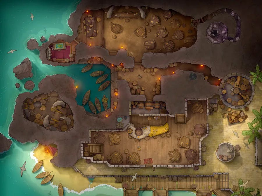Pirate Port Tavern map, Tavern Level Day variant thumbnail