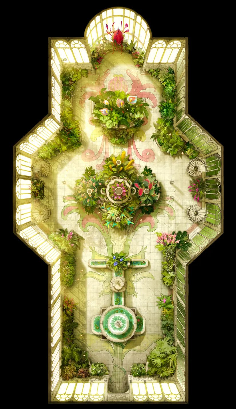 Victorian Greenhouse map, Original Day variant