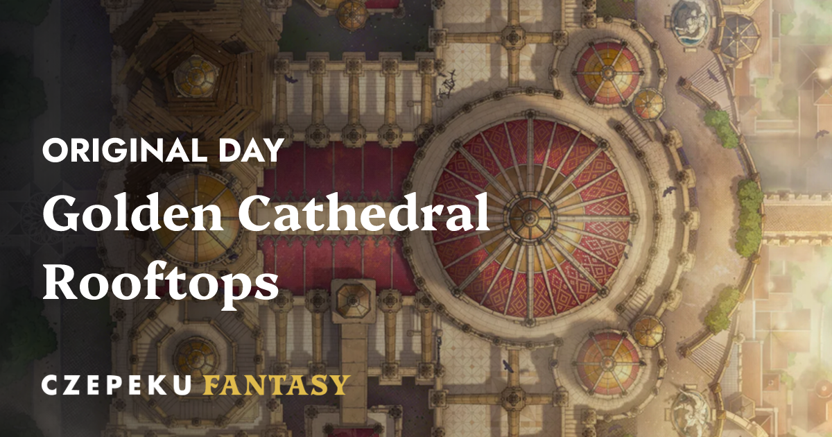 Golden Cathedral Rooftops | Czepeku Maps