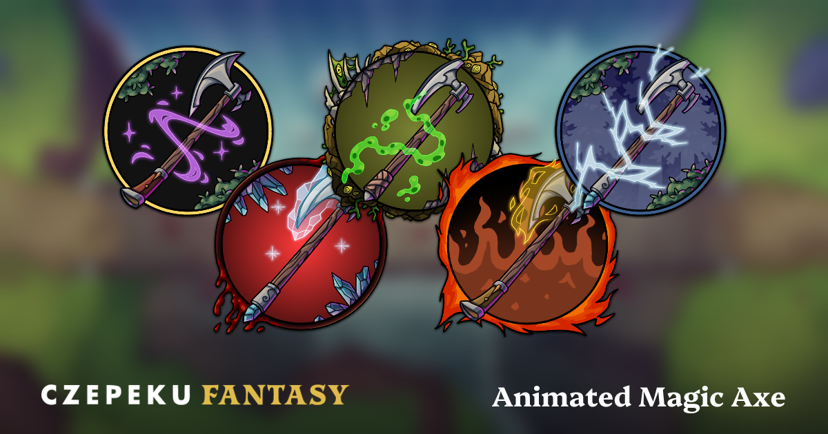 Animated Magic Axe Token Builder | Customize and Randomize Czepeku Tokens