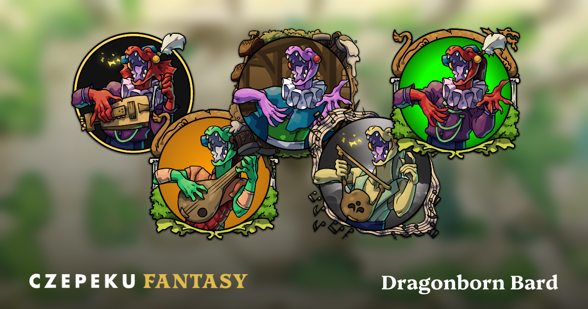 Dragonborn Bard Token Builder | Customize and Randomize Czepeku Tokens