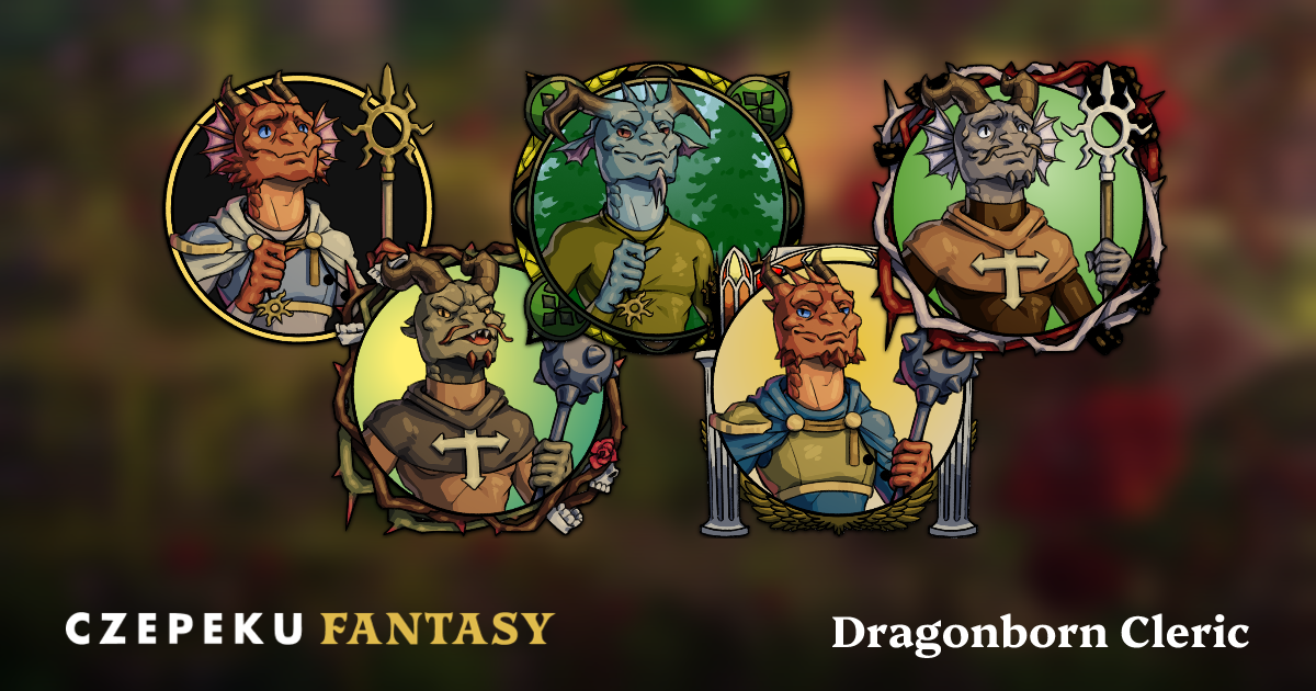 Dragonborn Cleric Token Builder | Customize and Randomize Czepeku Tokens