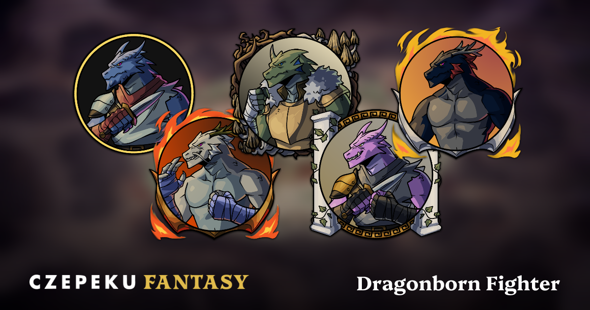 Dragonborn Fighter Token Builder | Customize and Randomize Czepeku Tokens