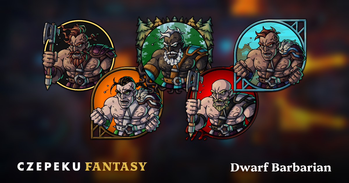 Dwarf Barbarian Token Builder | Customize and Randomize Czepeku Tokens