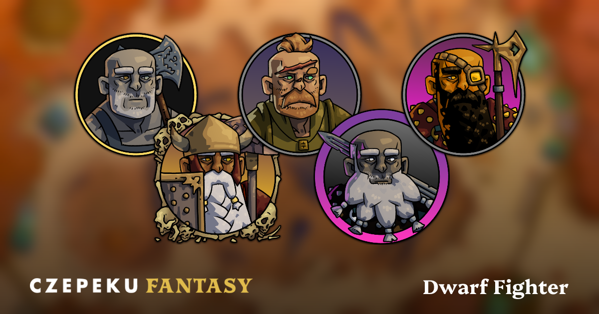 Dwarf Fighter Token Builder | Customize and Randomize Czepeku Tokens