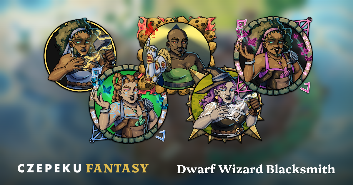 Dwarf Wizard Blacksmith Token Builder | Customize and Randomize Czepeku ...