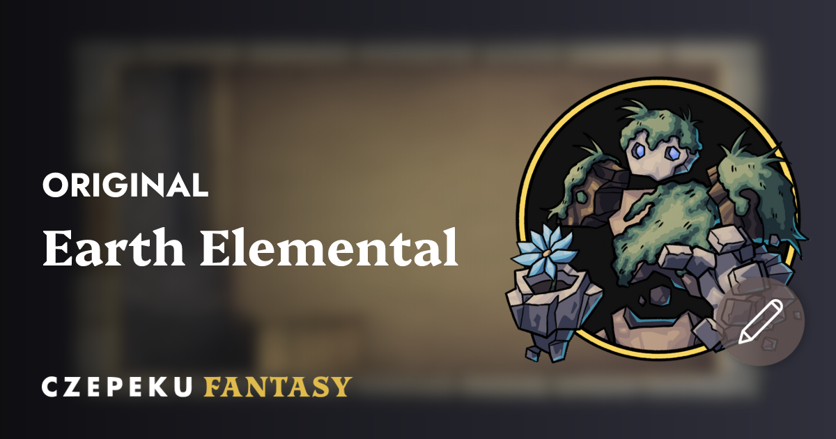 Earth Elemental Token Builder | Customize and Randomize Czepeku Tokens