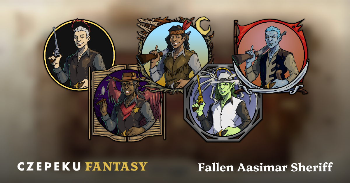 Fallen Aasimar Sheriff Token Builder | Customize and Randomize Czepeku ...