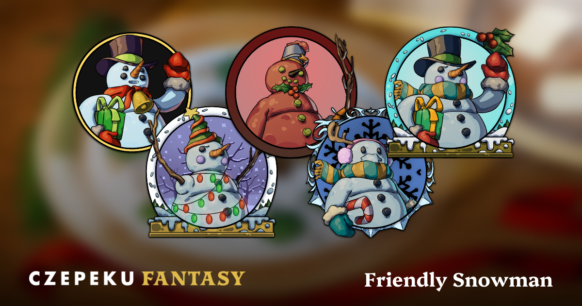 Friendly Snowman Token Builder | Customize and Randomize Czepeku Tokens