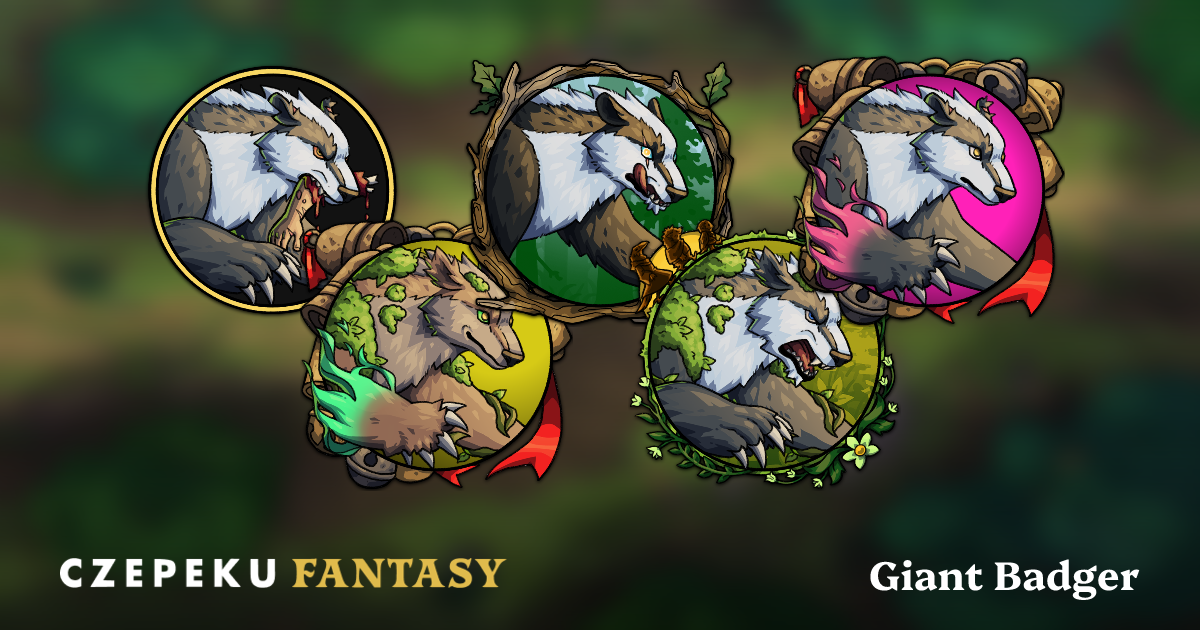 Giant Badger Token Builder | Customize and Randomize Czepeku Tokens