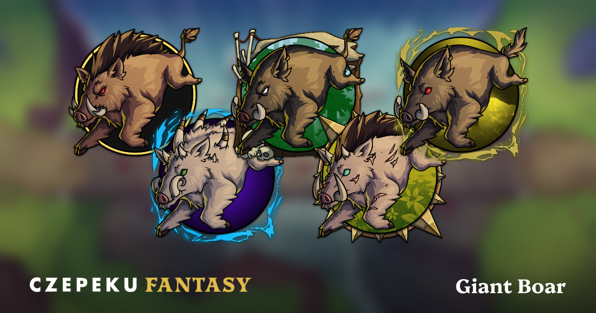 Giant Boar Token Builder | Customize and Randomize Czepeku Tokens