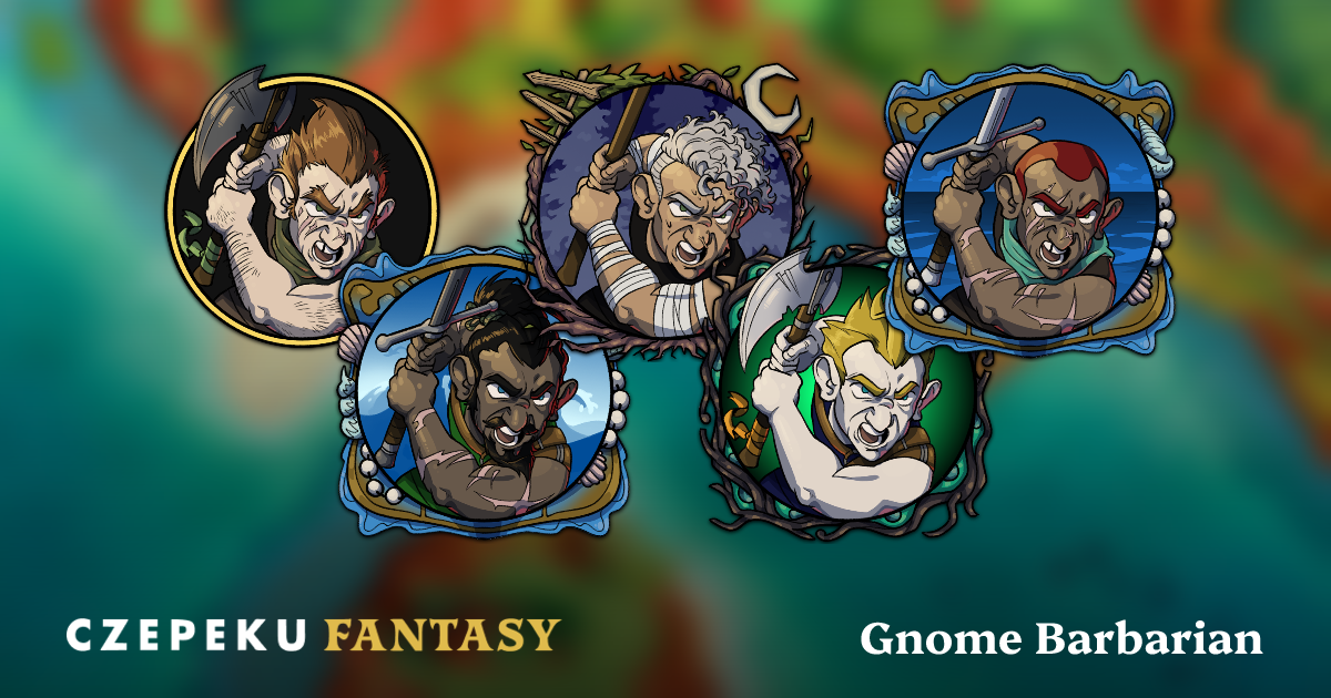 Gnome Barbarian Token Builder | Customize and Randomize Czepeku Tokens