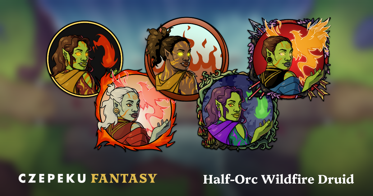 Half-Orc Wildfire Druid Token Builder | Customize and Randomize Czepeku ...