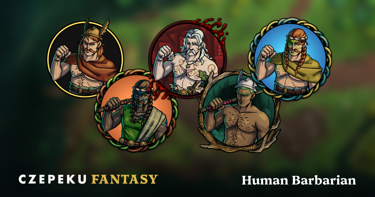 Human Barbarian Token Builder | Customize and Randomize Czepeku Tokens