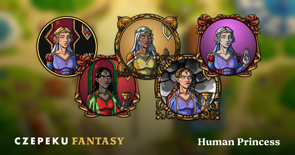 Human Princess Token Builder | Customize and Randomize Czepeku Tokens
