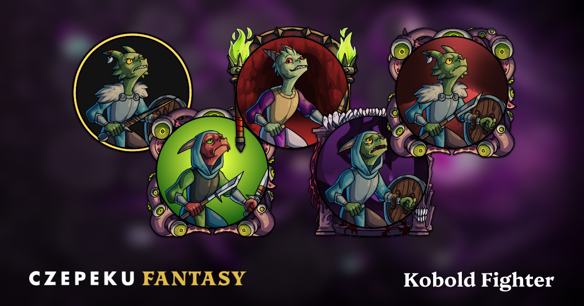 Kobold Fighter Token Builder | Customize and Randomize Czepeku Tokens