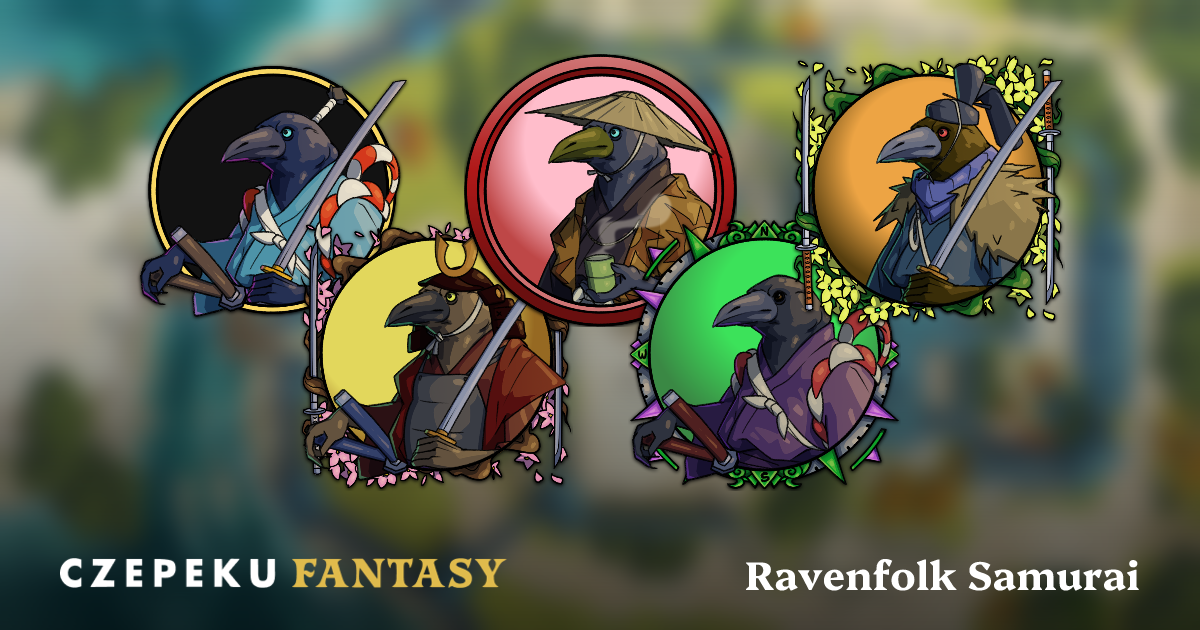 Ravenfolk Samurai Token Builder | Customize and Randomize Czepeku Tokens