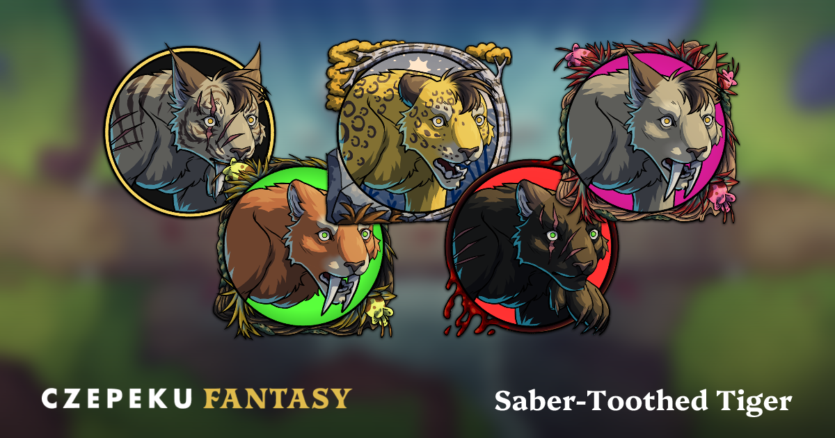 Saber-Toothed Tiger Token Builder | Customize and Randomize Czepeku Tokens