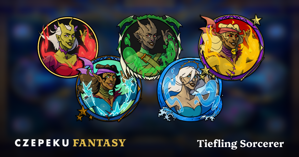 Tiefling Sorcerer Token Builder | Customize and Randomize Czepeku Tokens