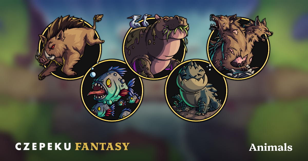 Animals Token Pack | Hand-Drawn Fantasy RPG Tokens by Czepeku