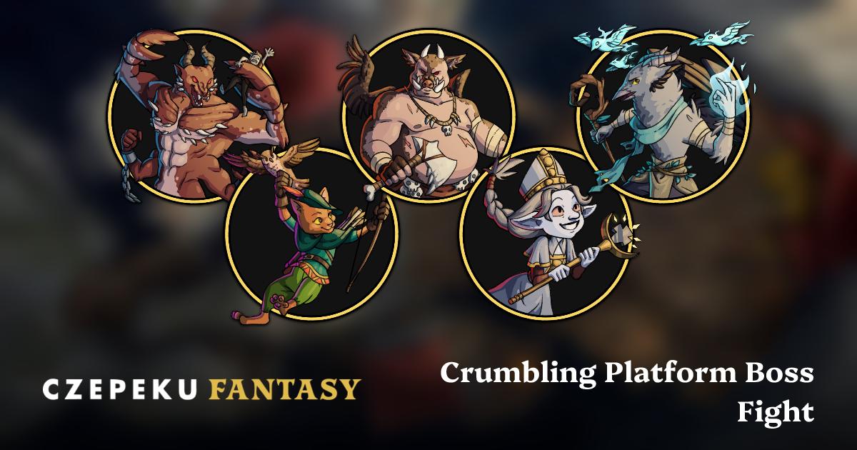 Crumbling Platform Boss Fight Token Pack | Hand-Drawn Fantasy RPG ...