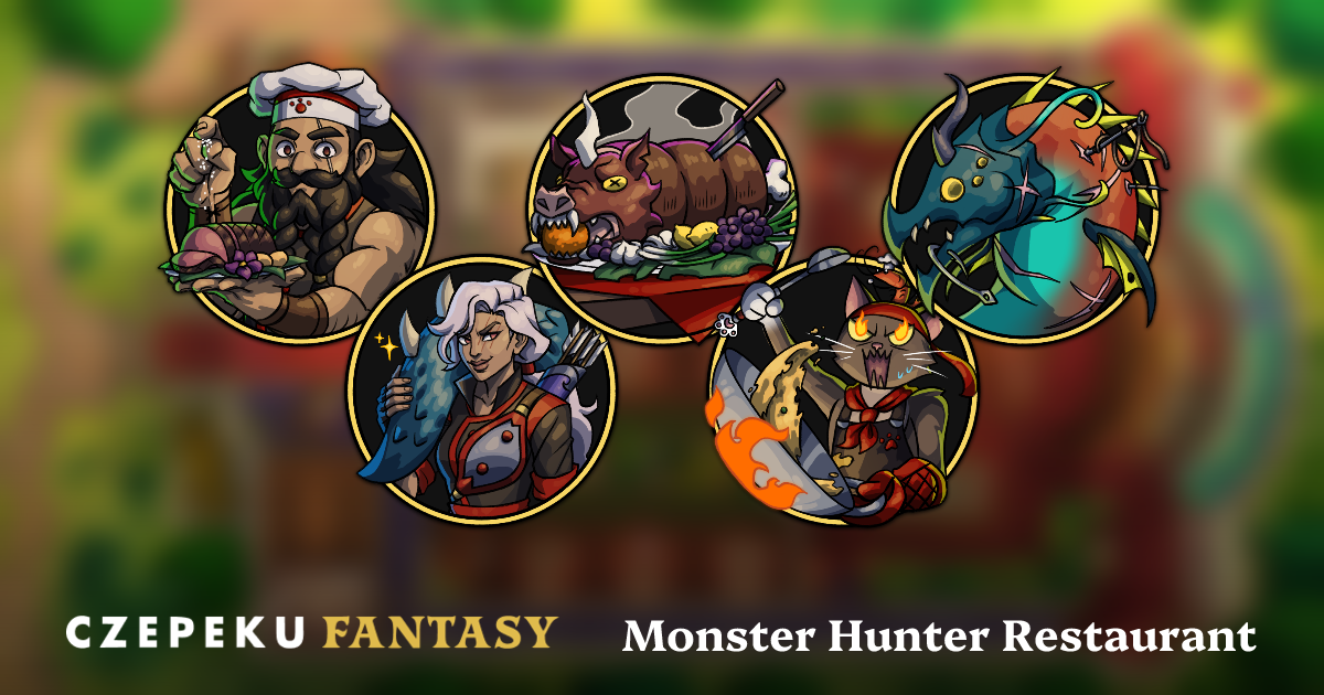 Monster Hunter Restaurant Token Pack | Hand-Drawn Fantasy RPG Tokens by ...