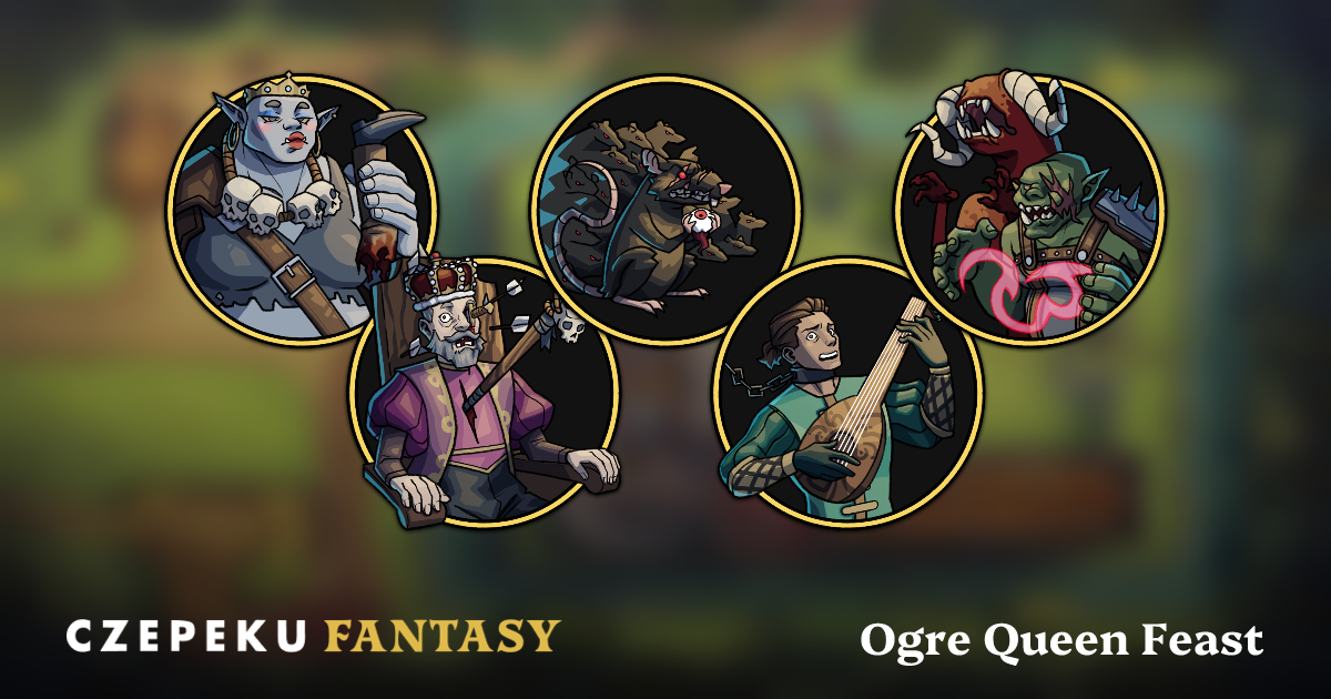 Ogre Queen Feast Token Pack | Hand-Drawn Fantasy RPG Tokens by Czepeku