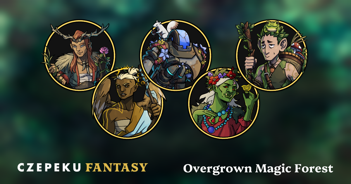 Overgrown Magic Forest Token Pack | Hand-Drawn Fantasy RPG Tokens by ...