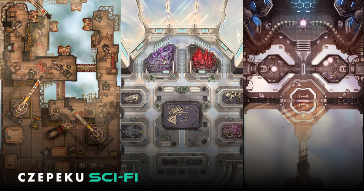 Czepeku Sci-Fi | Illustrated sci-fi maps