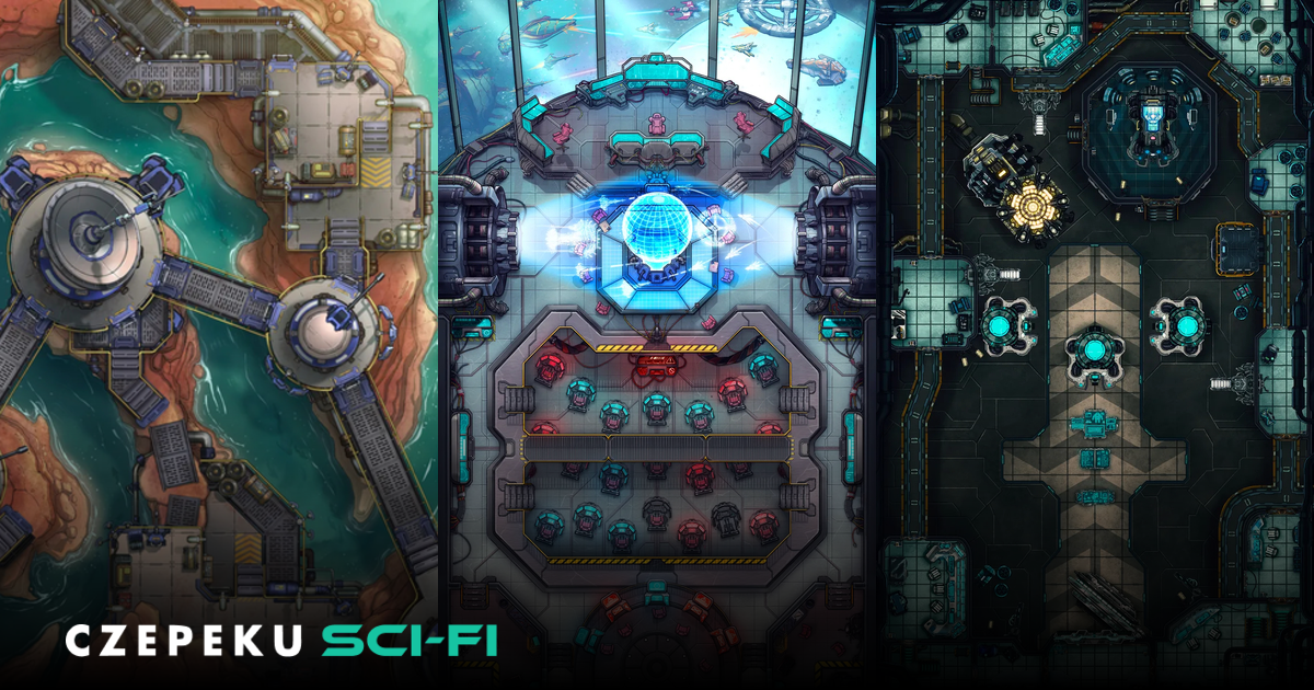 Czepeku Sci-Fi | Illustrated sci-fi maps