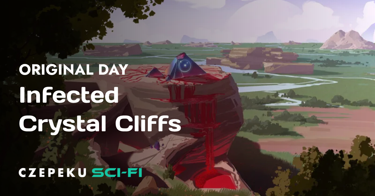 Infected Crystal Cliffs | Czepeku Sci-Fi Scenes