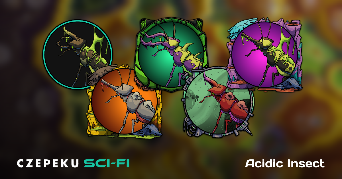 Acidic Insect Token Builder | Customize and Randomize Czepeku Tokens