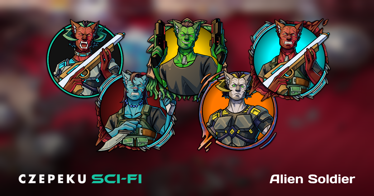 Alien Soldier Token Builder | Customize and Randomize Czepeku Tokens