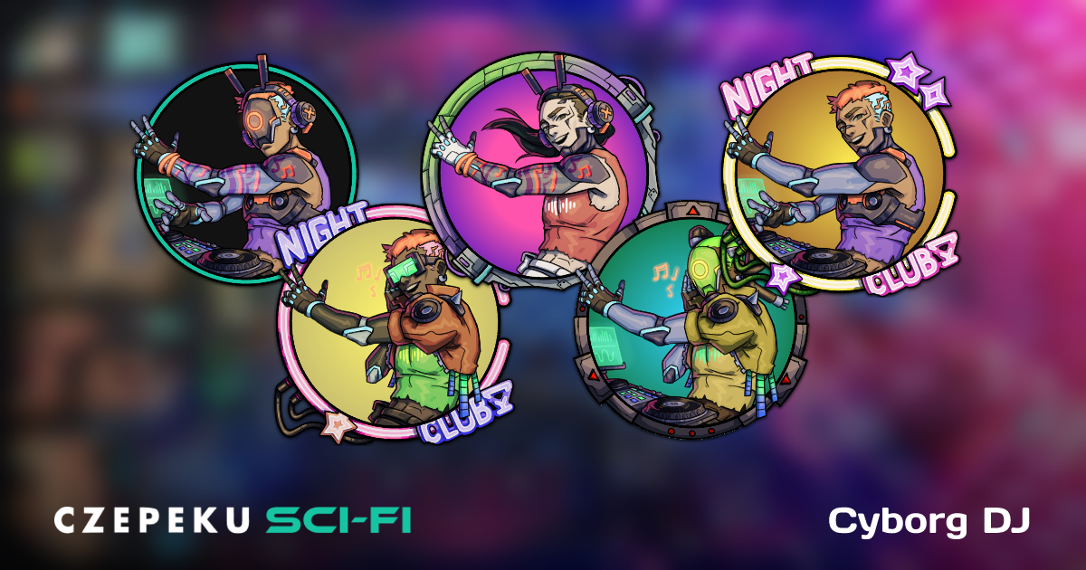 Cyborg DJ Token Builder | Customize and Randomize Czepeku Tokens