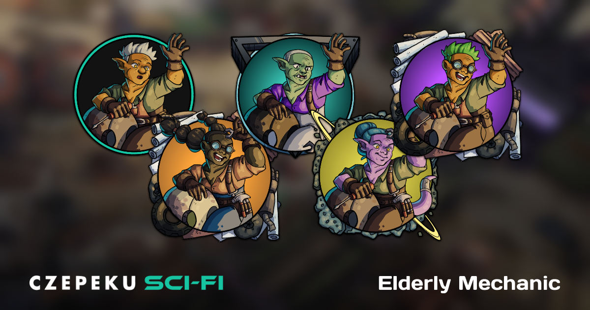 Elderly Mechanic Token Builder | Customize and Randomize Czepeku Tokens