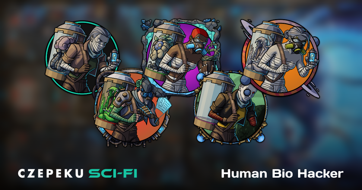 Human Bio Hacker Token Builder | Customize and Randomize Czepeku Tokens