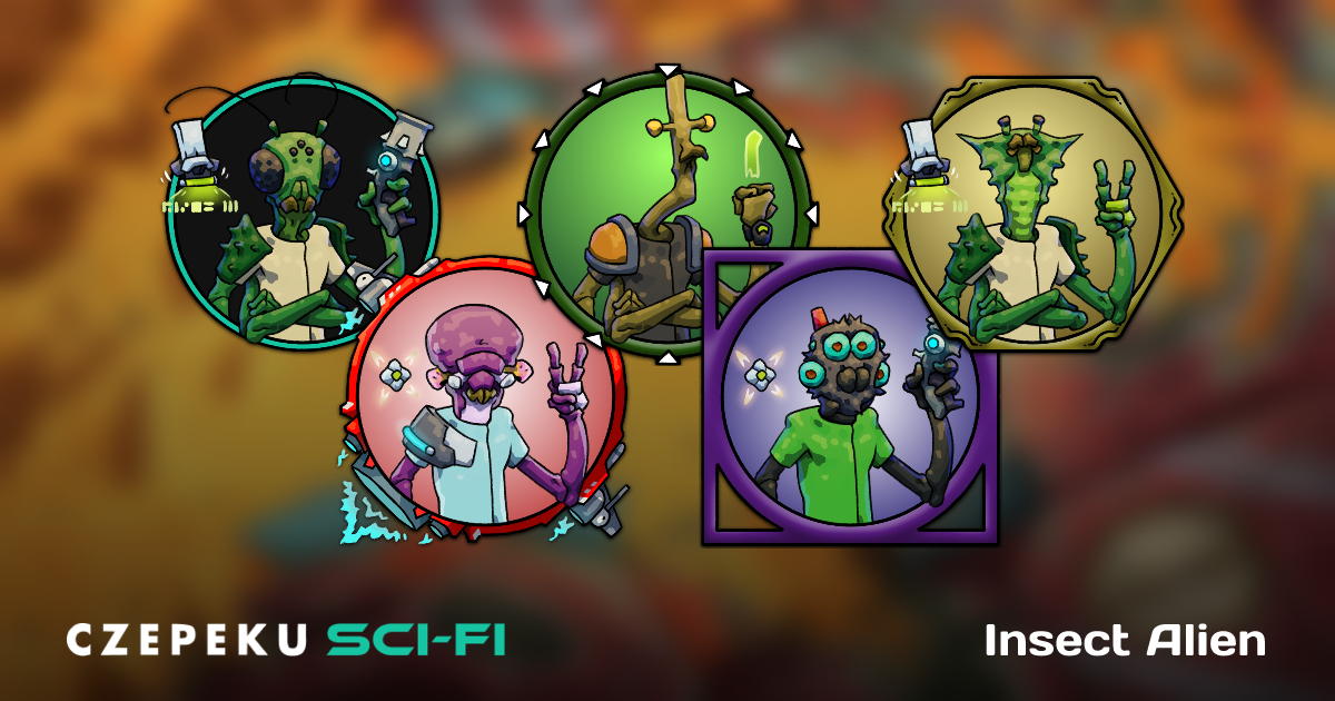 Insect Alien Token Builder | Customize and Randomize Czepeku Tokens