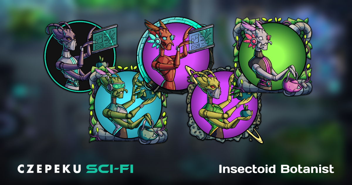 Insectoid Botanist Token Builder | Customize and Randomize Czepeku Tokens