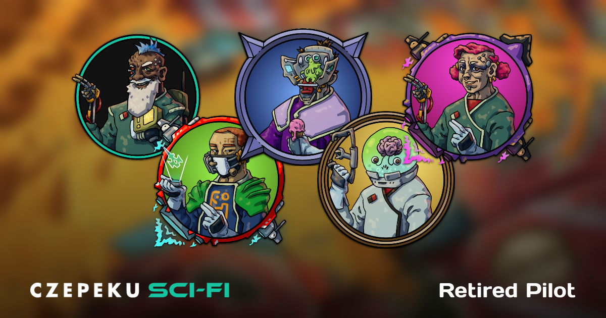 Retired Pilot Token Builder | Customize and Randomize Czepeku Tokens