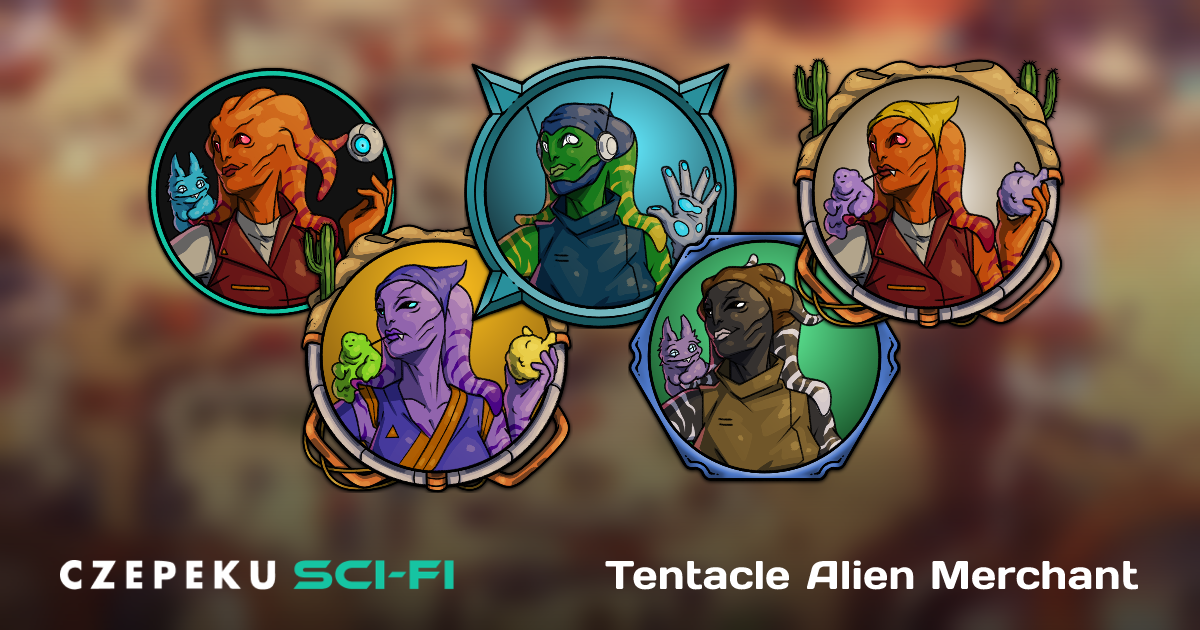 Tentacle Alien Merchant Token Builder | Customize and Randomize Czepeku ...