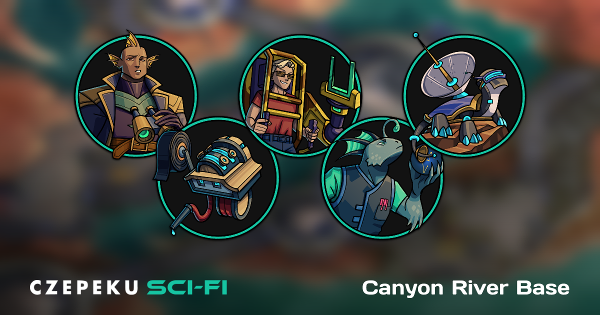 Canyon River Base Token Pack | Hand-Drawn Sci-Fi RPG Tokens by Czepeku