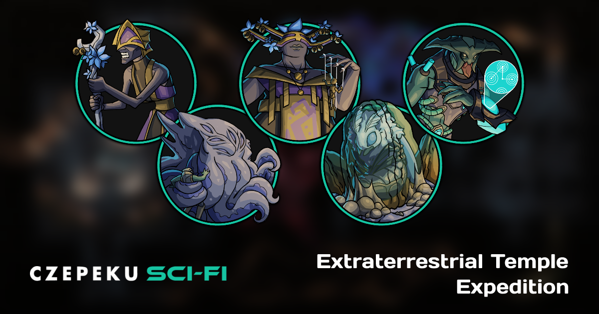 Extraterrestrial Temple Expedition Token Pack | Hand-Drawn Sci-Fi RPG ...