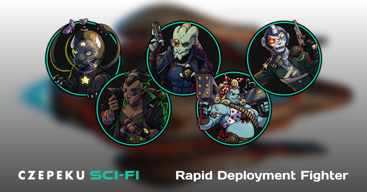 Rapid Deployment Fighter Token Pack | Hand-Drawn Sci-Fi RPG Tokens by ...