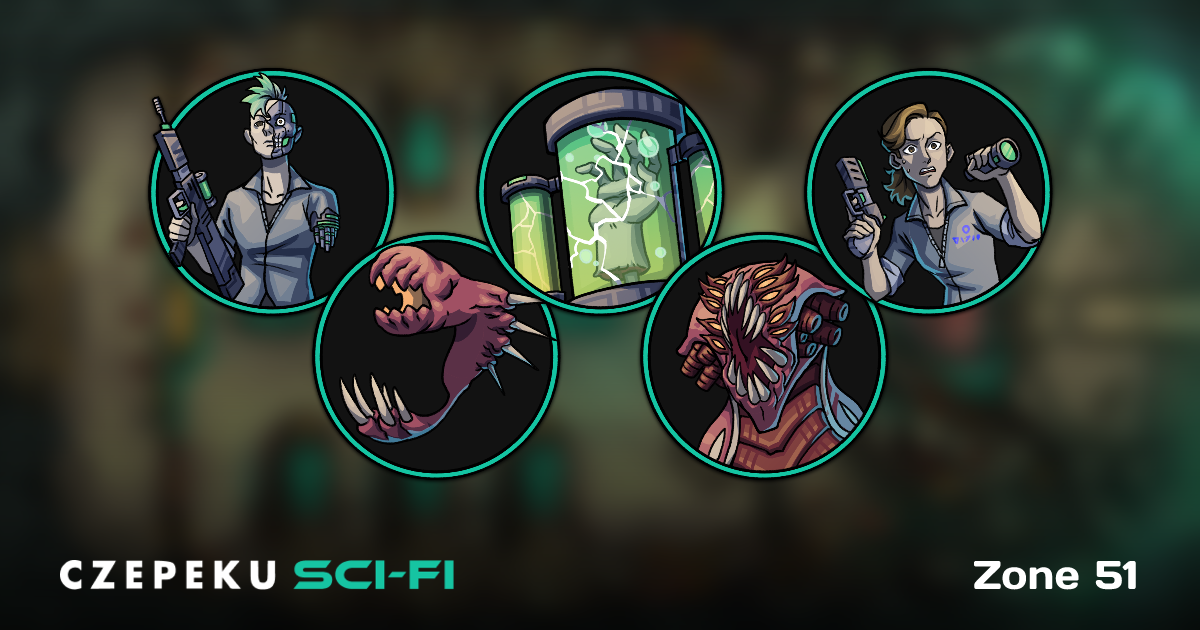 Zone 51 Token Pack | Hand-Drawn Sci-Fi RPG Tokens by Czepeku